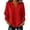 Red, variant on Guluxicc Women's Ribbed Knit Sweaters V Neck Collared Long Sleeve Casual Solid Casual Sweaters for Everyday Fall Winter Pullover