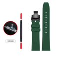 thumbnail image 3 of Correa de reloj deportiva de caucho fluorado verde de 20 mm y 22 mm, correa de silicona resistente al agua para Seiko, Rolex, Omega, pulsera para hombre, 3 of 5