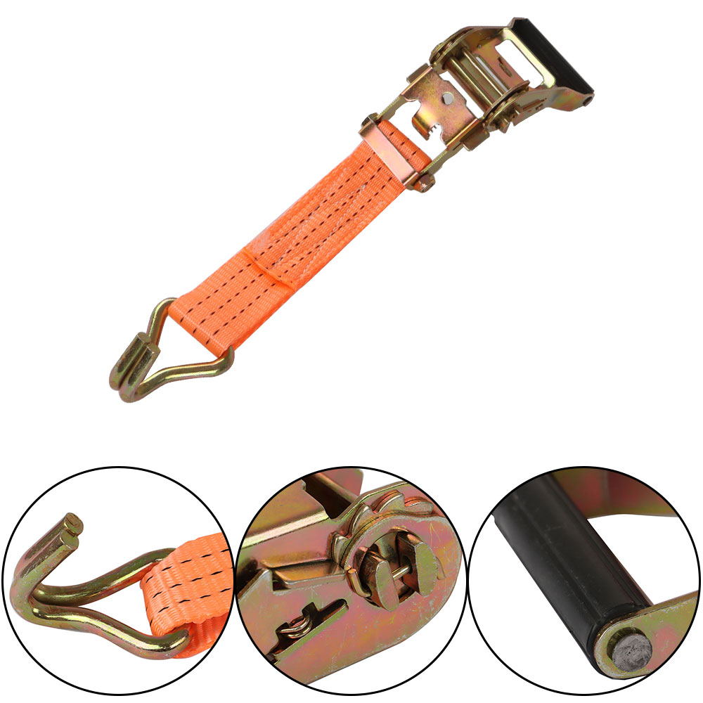 Handdo 20 Pack 1.5" x 15' Ratchet Straps J Hooks Heavy Duty Cargo Tie Downs