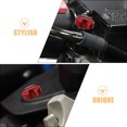 thumbnail image 3 of OULII 4Ud Tapones De Espejo Para Agujeros En Motocicleta De Metal Rojo Para Apariencia, 3 of 8