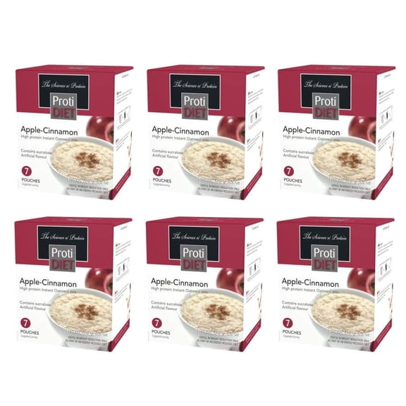 Proti Diet 15g Hot Protein Breakfast - Apple Cinnamon Oatmeal Size: 6-Pack