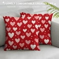 thumbnail image 3 of Nawypu  Valentines Day Pillow Covers for Valentines Decor Red White Stripes Dots Love Heart Valentines Day Throw Pillows Decorative Cushion Cases Valentine Decorations, 3 of 5