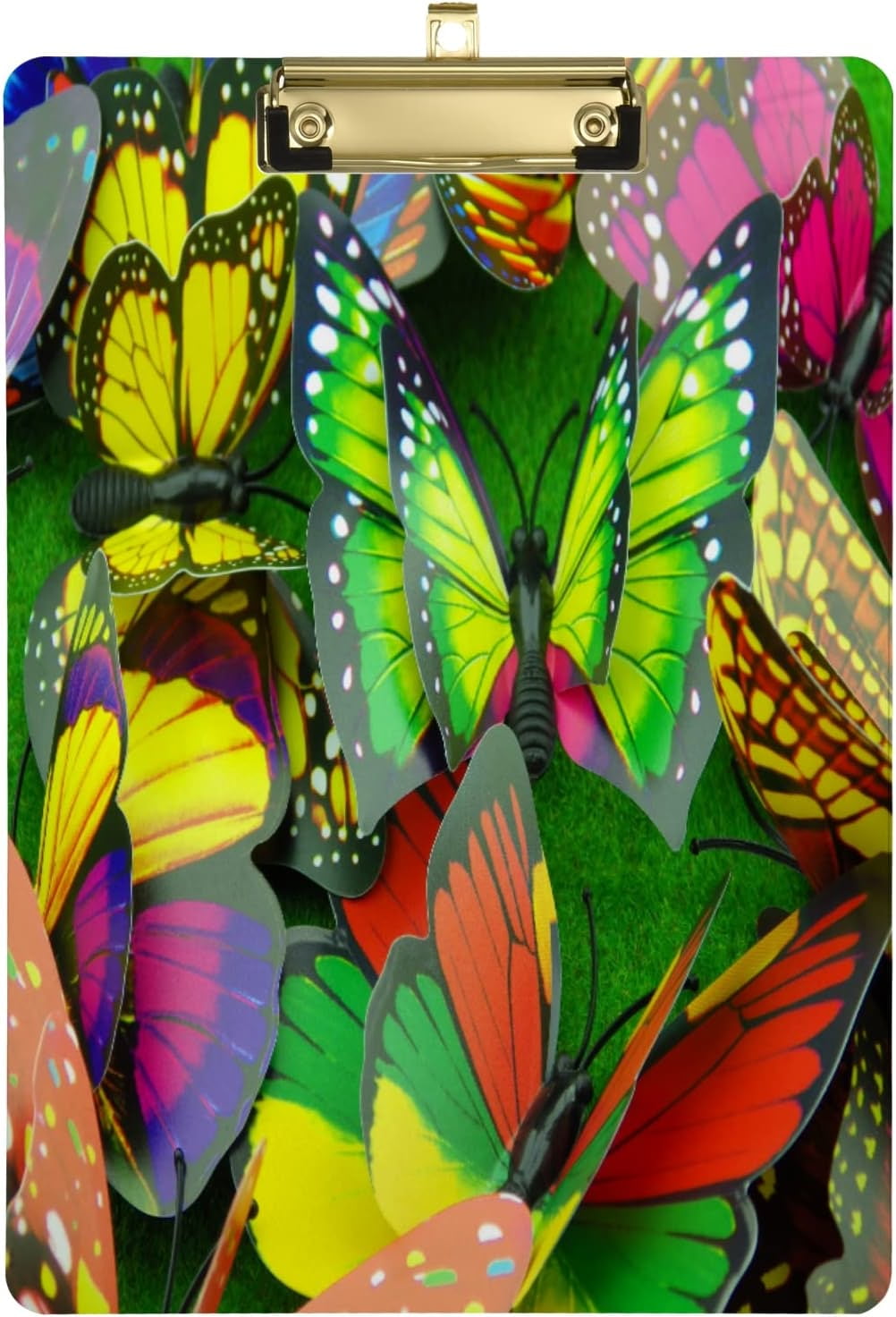 KXMDXA Various Butterflies Clipboard Hardboard Wood Nursing Clip Board