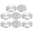thumbnail image 1 of Unique Bargains M10 Thread 60mm Diameter Round Shape Aluminum Disc Hardware 8pack Aluminum Circle Disc Glass Top Adapter for Glass Table, 1 of 5