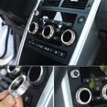 thumbnail image 2 of Garniture de Bouton de Climatisation, Décoration de Bouton de Commande Forte Installation Facile Anti-Rayure 4Pcs Alliage d'Aluminium Brillant pour la Modification de Voiture, 2 of 8