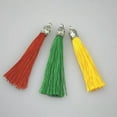 thumbnail image 3 of U8MO 4pcs 6cm Metal Cap Earrings Tassels Trim Pendant Jewelry Making DIY 17 Colors-navy-4pcs, 3 of 4