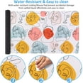 thumbnail image 3 of Desk Mat,Gming Mouse pad, Large Non-Slip Rubber Base Mousepad with Stitched Edges, Waterproof Keyboard Mouse Mat Desk Pad for Work, Game, Office, Home Decor - Colorful Face, 3 of 6