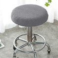 thumbnail image 2 of Chair Slipcover Elastic Stretchable Polyester Round Washable Stool Cushion For Home, 2 of 5