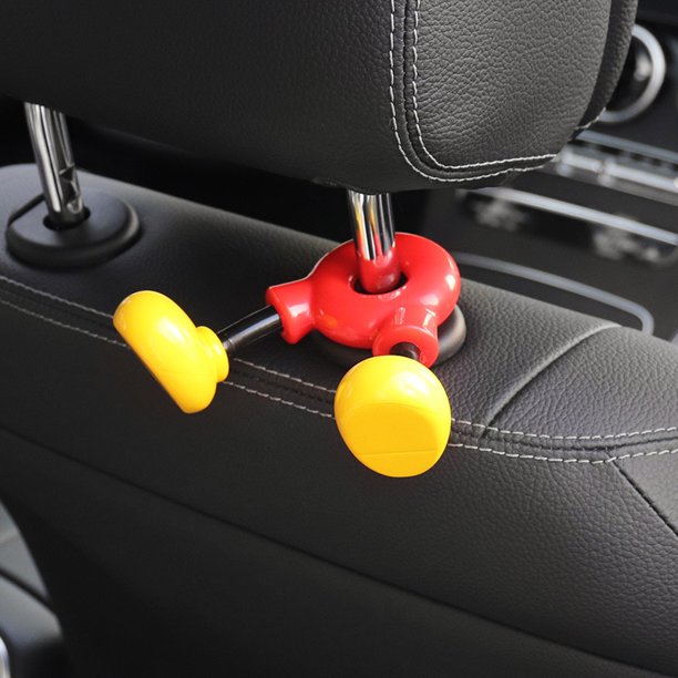 Disney Classic Mickey Mouse Action Figure Dolls Hook Cartoon Cute Car Rear Seat Creative Storage Concealed Small Hook in the Car Gao Jinjia LED