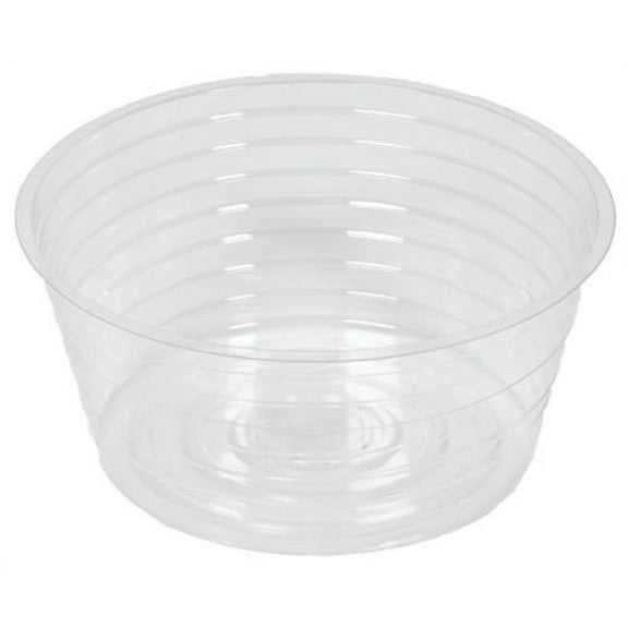 Midwest DL8 8" Clear Vinyl Deep Plant Planter Saucer Liner - Quantity of 25