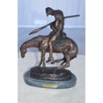 thumbnail image 6 of Nifao End of the Trail by James Fraser statue - replica – Home Decor Sculpture, 7"L x 3"W x 9"H, 6 of 13