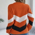 thumbnail image 4 of Njagoc3 Womens Color Block Knit Sweater, Long Sleeve, Loose Fit, Cozy Fall & Winter Top, 4 of 6