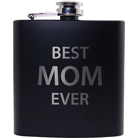 Best Mom Ever Flask, Funnel and Gift Box - Great Gift for Mothers's Day Birthday or Christmas Gift for Mom Grandma