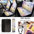 thumbnail image 2 of KUIFORTI Hummingbird Print Car Seat Covers Full Set 15 Piece Seat Covers Steering Wheel Cover Seat belt Cover Pad Cup Coasters Car Trash Bag Car Storage Box Rear View Mirror Cover Keychain, 2 of 5