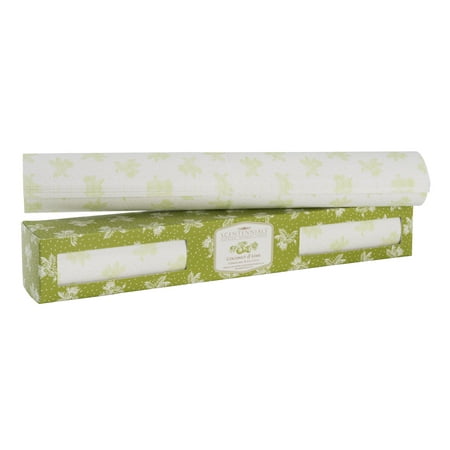 Scented Drawer Liner Vanilla Scentennials COCONUT & LIME (6 SHEETS) Scented Fragrant Shelf & Drawer Liners 16.5