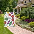 thumbnail image 2 of Yayeee Garden Flag 12" x 18" Double Sided Outdoor Yard Lawn Holiday Decorations, Red Vegetables Pattern, 2 of 6