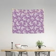 thumbnail image 2 of Kdxio Purple Butterflies Floral Wall Hanging Tapestries Banner For Bedroom College Dorm Home Living Room Party Decor 29X37 In, 2 of 8