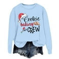 thumbnail image 1 of WEAIXIMIUNG Sweatshirts Courts pour Femmes Pack Mode Décontractée Imprimé Manches Longues Hoodie Ample Col Rond Hoodie, 1 of 3