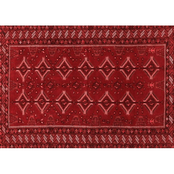 Ahgly Company Indoor Rectangle Persian Red Traditional Area Rugs, 3' x 5'