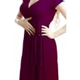 thumbnail image 3 of Vestido Largo Tipo Bata Cruazado Cintilla Formal Abierto THE DIFFERENT SOCIETY Side B collection Vestido largo, Tipo Bata con abertura y Tirante, Para Toda Ocasión., 3 of 4