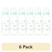 (6 pack) Parent's Choice Standard Neck Bottle, 9 fl oz, Newborn 0+ Months, Neutral, 1 Pack