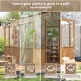 thumbnail image 4 of NETAJE 6'x10' Outdoor Wooden Greenhouse, Heavy Duty Walk-in Green House with Ventilated Window and Lockable Door for Backyard, Patio, 4 of 9