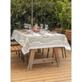 thumbnail image 3 of Outdoor Tablecloths with Umbrella Hole & Zipper, Vintage Sunflower 60 x102 Inch Rectangle Tablecloths, Welcome Retro Art Floral Waterproof Table Cloth, Patio/Pool/Picnic Table Covers, 3 of 8