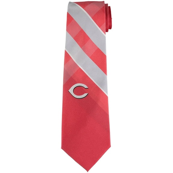 Men's Cincinnati Reds Woven Poly Grid Tie