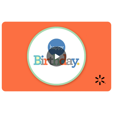 Happy Birthday Postcard Walmart eGift Card