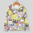 thumbnail image 3 of Hello Kitty Boys 2 Piece Tracksuit Athletic Sweatsuits Sets Hooded Sweatshirt And Jogger Sweatpants Clothing Sets for Kids, 3 of 8