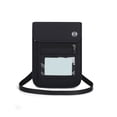 thumbnail image 3 of Hanging Neck Passport Bag Nylon Passport Credit ID Card Bag Secure Badge Holder Black, 3 of 3