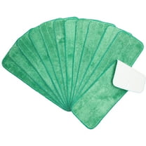 Arkwright Wet Mop Replacement Pads (12 Pack), Microfiber, 18 in., Green