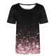 thumbnail image 3 of Fiudx Liquidación de Ahorros de Verano Blusa de Manga Corta Estampada a La Moda para Mujer, Blusas Informales con Cuello Redondo, 3 of 3