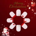 thumbnail image 4 of JZROCKER Seasonal Glittering Elk Press On Nail Tips 24Pcs Short Square for Christmas, 4 of 6