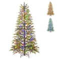 thumbnail image 1 of Costway 6.5 FT Pre-Lit Artificial Christmas Tree with 578 Branch Tips 390 Lights 8 Modes, 1 of 10