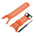 thumbnail image 2 of Reemplazo de Correa de Reloj, Multicolor de Gaucho Suave Banda anaranjado Naranja negro Sunnimix Correa de reloj, 2 of 8