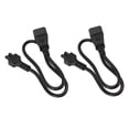 thumbnail image 1 of Cable Adaptador IEC 320 C14 Macho A IEC320 C5 Hembra, Cable De Alimentación C5 A C14 De Conexión Segura De 2500W Para Altavoces De Lámparas De Escritorio De Ordenador Portátil, 1 of 7