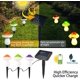 thumbnail image 3 of Juego mejorado de 3 piezas de luces solares de hongos de color, adornos de jardín, luces solares para caminos, decoración al aire libre, cadena de luces solares de hadas para jardín, patio trasero, césped, Navidad   JM, 3 of 5
