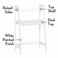 thumbnail image 5 of RiverRidge Kids Art Table Desk with Ladder Shelf and Open Storage Shelf for Playroom - White, 5 of 10