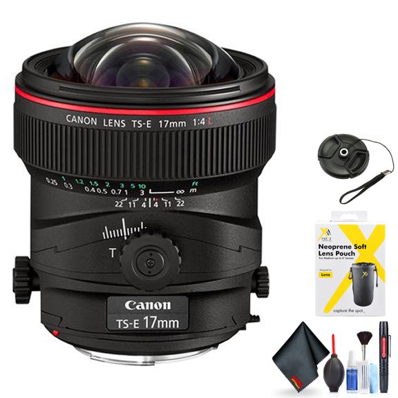 Canon TS-E 17mm f/4L Tilt-Shift Lens for Canon EF Mount   Accessories (International Model with 2 Year Warranty)(International Model)