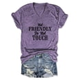 thumbnail image 2 of Qicasul Women T-Shirts for Crew Neck Graphic T Shirt Soft Casual Short Sleeve Tee With Stylish Printed Design For Everyday Wear Purple M, 2 of 3