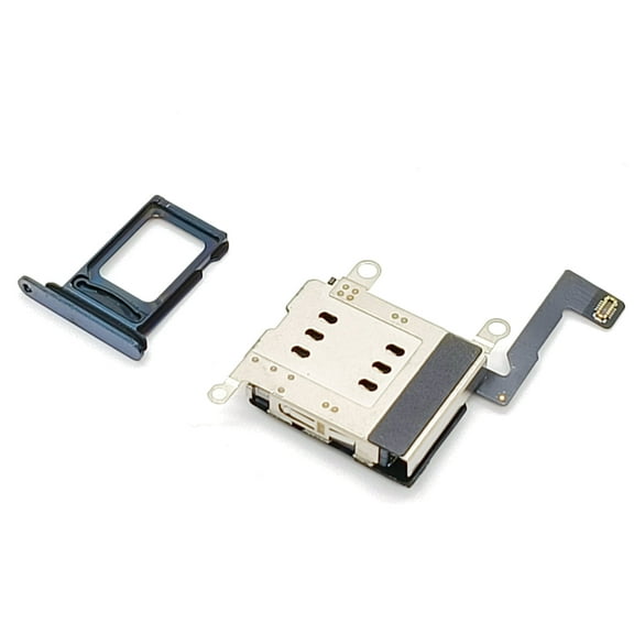 Dual Sim Tray Compatible With iPhone 12 Pro Max Blue Sim Card Reader - 2 Sim Card in 1 Phone