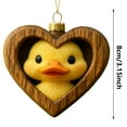 thumbnail image 3 of Rapeiae Christmas Animals Print Acrylic Hanging Christmas Gifts for Family Colleagues Christmas Tree Decoration, 3 of 8