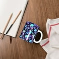 thumbnail image 4 of Yiaed Skull flower tie dye Print Ceramics Coffee,Large Handle Design,Extra Large Tea and Coffee Cup for Office and Home Mugs, 4 of 6