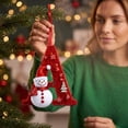 thumbnail image 4 of LEFXSMR Christmas Letter Ornaments, 3.54" Snowman Red Alphabet Initial Ornaments, Letters Christmas Tree Decorations Party Gifts DIY Decor, 4 of 7