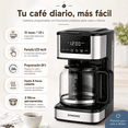 thumbnail image 2 of Cafetera de Goteo SANGKEE 12 Tazas Programable, 1.8L, 4H Mantiene Calor, 24H Timer, DPS2, 2 of 8