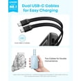 thumbnail image 5 of Anker Zolo Power Bank (2025 Upgraded Version), 45W Max Fast Charging, 20,000mAh Battery Pack, Dual Built-in USB-C Cables, USB-C&A Port, Compatible for iPhone 17/16 Series, Galaxy, MacBook, and More, 5 of 5