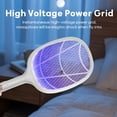 thumbnail image 4 of ACDANC Electric Fly Swatter Racket 2 Pack,2 in 1 Bug Zapper with Usb Rechargeable Base,4000 Volt Mosquito Killer with 3-Layer Safety Mesh for Pest Insect Control for Indoor,Office,Backyard,Camping, 4 of 10