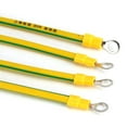 thumbnail image 3 of 10 Piece 4 Square Yellow green copper color ground line, Total length25mm x hole diameter5mm, 3 of 5