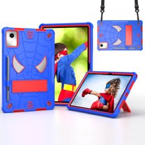 Dteck for Lenovo Tab M11 Case 11" 2024,Heavy Duty Shockproof Protective Case with Shoulder Strap,Built-in Kickstand Sturdy Rugged Tablet Case for Lenovo TB-330FU/330XU,Blue Red